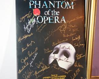 Cast Signed Phantom of the Opera Poster