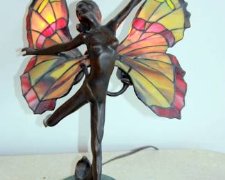 Contemporary Stained-Glass Fairy Lamps