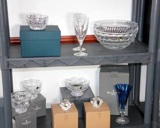 Lismore Sapphire, Lismore, Rare Mastercraft Bowl, Large Honey Bowl, Large Sullivan Bowl, Paperweights