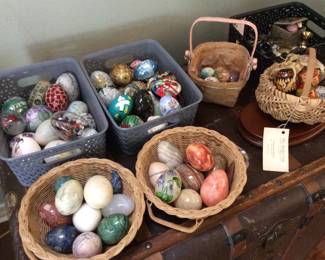 Eggs collected from travels around the world