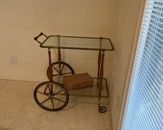 Beautiful vintage champagne trolley