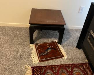 Asian inspired vintage side table 