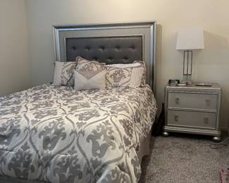 This is a brand new "Rooms to Go" designed bedroom set with matching dresser, Nightstand, Headboard/Frame, and new Queen Sealy Posturepedic Pillowtop Mattress