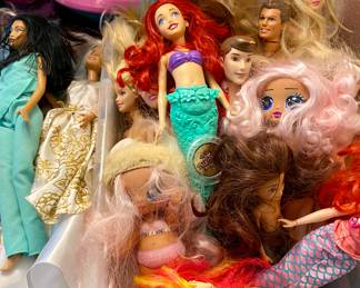 Barbies and other dolls