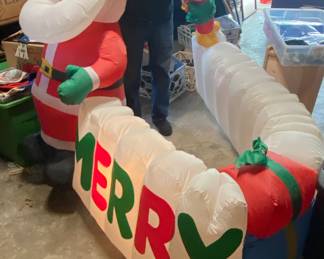 Large Merry Christmas inflatable