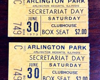 06 1973 Arlington Park Secretariat Day Tickets