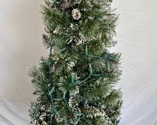 Potted Christmas Tree with Lights 48 Tall 