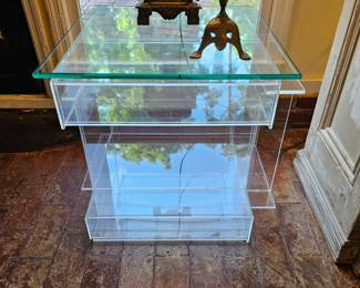 Lucite End Table-1 0f Pair