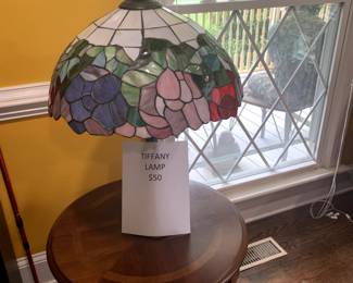 Tiffany Lamp. and end table