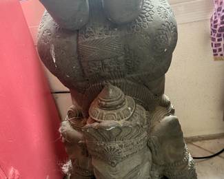 Elephant concrete statue 