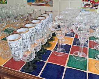 Vintage Barware Glases