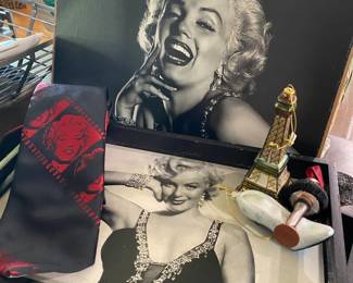 Marilyn Monroe Trays, a Tie and Poster