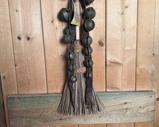Sleigh bells and 20" whisk broom