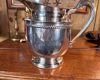 English Silver Mfg. silver-plated pitcher 7"