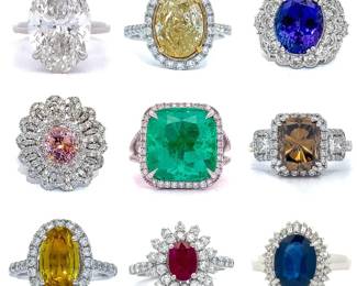 Fine Jewelry Auction Sale Karats Auction House Kbid Engagement