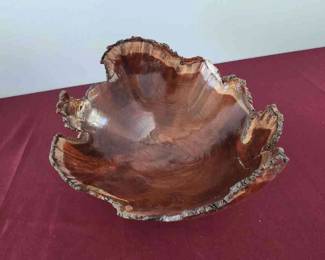 Mulberry Burl Wooden Bowl Art