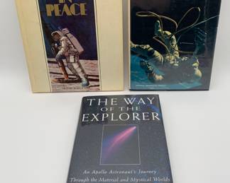 Space Exploration Book Trio - Astronaut Signed: Ed Mitchell