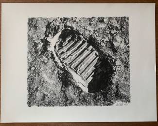FIRST STEP ON THE MOON - Artist signed: Paul Calle - Ltd Ed Print