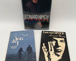 Leonard Nimoy Book Trio - I AM NOT SPOCK, YOU & I, and I AM SPOCK