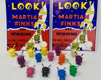 Interchangeable Martian Fink Vending Machine Rings - Vintage 1968 Rat Fink artist Ed Roth