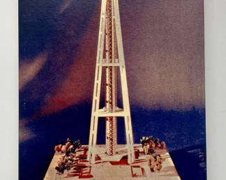 Vintage unused Space Needle model - 1962 World's Fair Seattle - Century 21 Souvenir