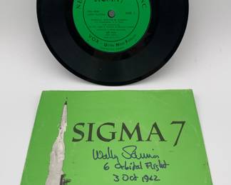 Sigma 7 LP - Astronaut Signed: Wally Schirra - 1962