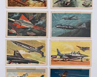 Revell Air Power Series - 8 Historic Collectors' Cards - early 1960s