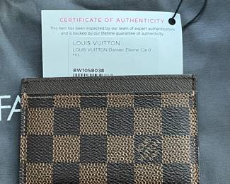 Louis Vuitton Business Card Holder with COA