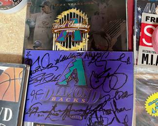 Autographed Diamondbacks fan book