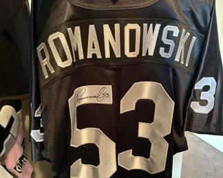 autographed Bill Romanowski jersey