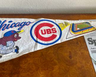Vintage Chicago Cubs penant 1960's