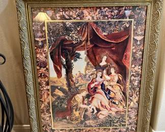 Large framed artwork