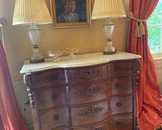 Lovely carved Victorian chest. 