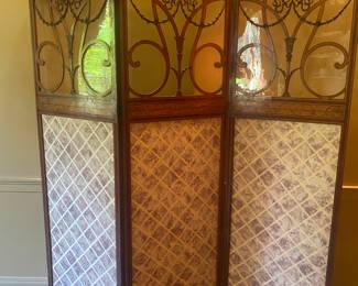 3 panel satinwood screen