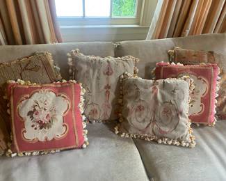 Beautiful Aubusson pillows