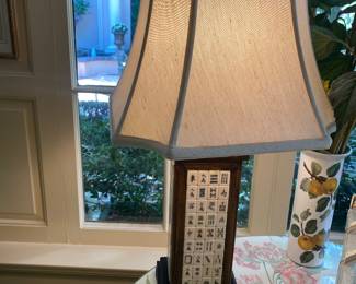 In style! Mahjongg tile lamp