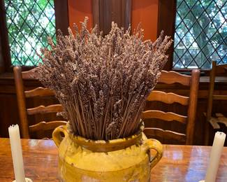 One of two French confit jars