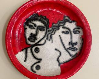 Mario Villa signed plate