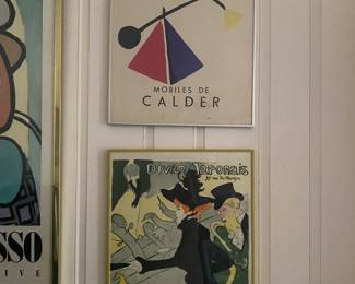 Fabulous vintage framed posters 