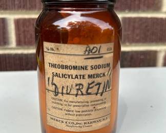 Vintage Theobromine Sodium Salicyate By Merck 