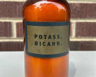 Vintage Potassium Bicarb Bottle