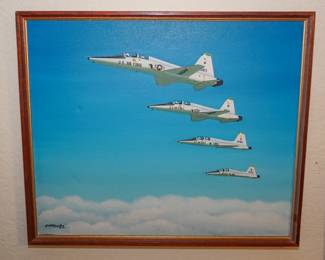 Original painting of a T38 formation
