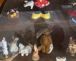 Trinket Box of Porcelain Figurines