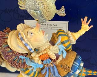 James C. Christensen, Limited Edition. "Another Fish Act".  New In Box