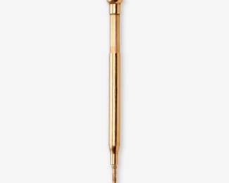 155. 14k Gold Extendable Mechanical Pencil Pendant / Fob