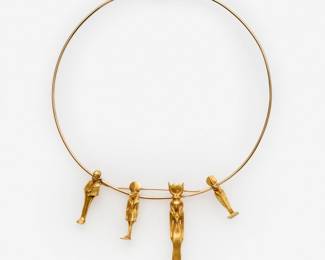 107. 18k Egyptian Pendant Necklace by the Metropolitan Museum of Art
