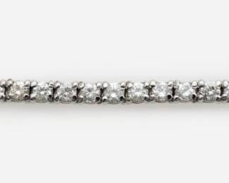 56. 18k Diamond Tennis Bracelet 2.0 ctw, white gold.