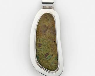 143. Sterling Pendant Featuring a Quartz Aggregate Stone