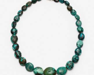 69. Large Turquoise Bead Necklace