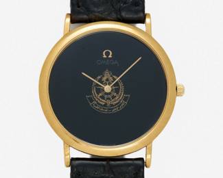118. Omega DeVille Freemason Black Dial Watch